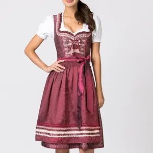 Nhãn Hiệu Riêng Phụ Nữ Mặc Váy Ngắn Dirndl Oktoberfest Đầm Mini Dirndl Cho Nữ Hàng May Mặc Bavaria Chất Lượng Tốt Nhất Dirndl