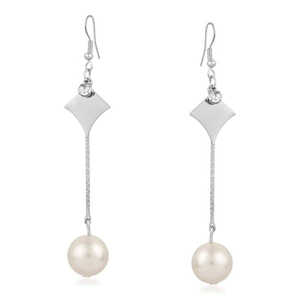 Pendientes de gota de ónix y esmeralda austriacos Urthn estilo Vintage plateado colgante Cruz forma de gota de agua chapado en oro 1310633 - Product Image 1