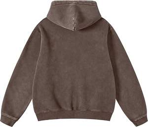 Sweat à capuche lavé à l'acide pour hommes Sweat à capuche confortable et ample pour hommes Style classique lavé à l'acide - Product Image 6