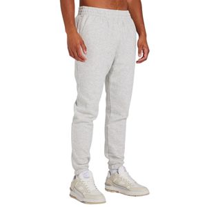Pantalon de survêtement collectif gris chiné pour hommes coupe décontractée 80% coton polaire taille élastique durable vêtements de tous les jours logo surélevé - Product Image 4