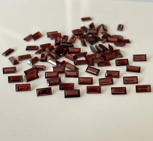 1.5x3มม. ตัดโกเมนธรรมชาติโกเมนอัญมณีโกเมนแดงแบบหลวม - Product Image 1