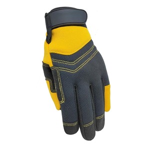 Gants de travail en cuir pour hommes avec impression personnalisée Gants utilitaires durables pour le soudage mécanique, l'agriculture de construction et les gants de jardinage - Product Image 4