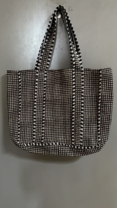 Meilleure vente Vintage coton Kantha matelassé femmes sac fourre-tout décontracté concepteur sac à main deux poches pratiques pour voyage Shopping - Product Image 3