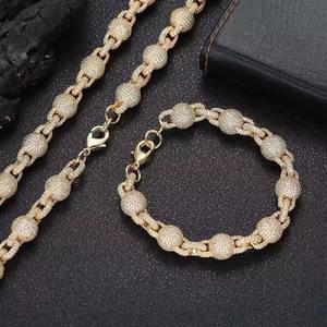 Collar de diamantes de moissanita de hip hop personalizado de alta calidad con cadena cubana para regalos para hombres - Product Image 2