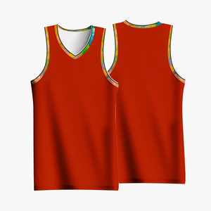 Meilleur débardeur en maille avec motif de lettre unique Dernier maillot de basket-ball entièrement réversible - Product Image 6