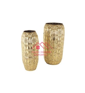 Jarrones de centros de mesa de flores modernos de Metal de 2 tamaños para mesa de restaurante, Decoración de mesa de boda superventas - Product Image 1