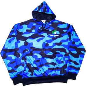 Chándal personalizado con diseño de camuflaje y sublimación acampanada para hombre, ropa de calle de gran tamaño de dos piezas con logotipo personalizado - Product Image 1