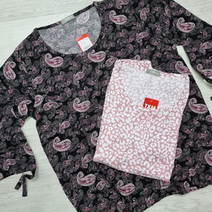 Nueva llegada de las mujeres de manga completa O-cuello Vestido estampado de moda Casual Wearable Tops - Product Image 1