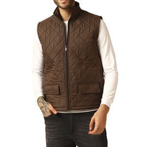 Men's Custom Lightweight Down Puffer Vest Polyester <b>Padded</b> Quilted Sleeveless Warm Casual Winter Wear Breathable Puffer Vest - Product Image 4