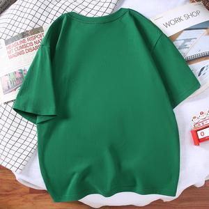 Venta al por mayor de alta calidad logotipo personalizado Camiseta 100% algodón camiseta Unisex Color sólido cuello redondo manga corta Camiseta en blanco para hombres - Product Image 3