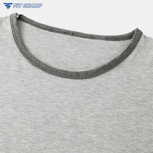 เสื้อยืดผ้าฝ้าย100% สำหรับผู้ชายออกแบบได้เองสไตล์ลำลองสองสี - Product Image 6