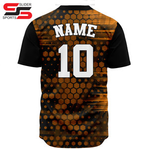 Custom Plain Blank Camo Camisetas de béisbol Uniformes Sublimación Bordado Jersey de béisbol - Product Image 2