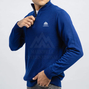 Precio al por mayor Half Zipp Suéteres para hombres Tamaño personalizado Half Zipp Suéteres para hombres Calidad Premium Hechos Half Zipp Suéteres para hombres - Product Image 3