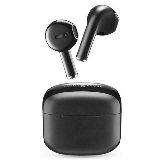 MUSIC SOUND Swag Tws Black bluetooth microphone earphones BTMSTWSSWAGK