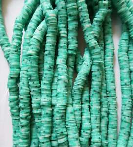 CLART TOOLS Cuentas de Arcilla Polimérica Verde de Alta Demanda, 6mm, 55-60 piezas/hilo, Excelente Calidad, Exportador de India para Gargantillas - Product Image 2