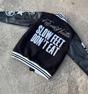 Veste de baseball pour homme, de haute qualité, écologique, coupe-vent, hiver, broderie chenille, laine, fabrication OEM - Product Image 6