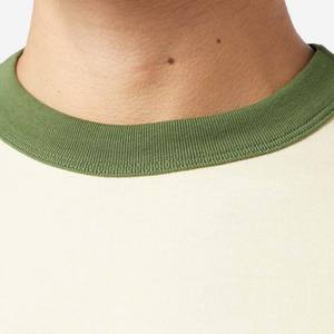 เสื้อยืดแขนสั้นสำหรับผู้ชายเสื้อยืดคอกลมสำหรับผู้ชายสีพื้นเสื้อยืด100% คอกลมผ้าคอตตอนพลัสไซส์ - Product Image 4