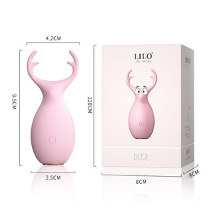 Ensemble de vibrateurs multi-fréquences rechargeables par USB - Formes de lapin, cerf, renard, éléphant pour femmes - Product Image 5