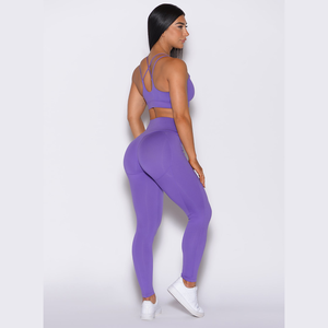 กางเกงเลกกิ้งเอวสูงสำหรับผู้หญิงกางเกงเลกกิ้งทรงรอยัลสีม่วงสำหรับใส่ออกกำลังกายเล่นฟิตเนสสวมใส่ได้ในยิมแฟชั่น - Product Image 6