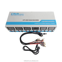 Heltec HT-ED10AC6V20D Probador de Baterías de Plomo-Ácido y NiMH de 6 Canales, 7-23V, 10A, con Reparación por Pulsos