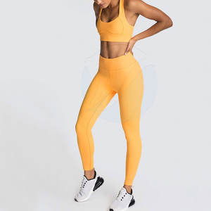 Ensemble de yoga Offre Spéciale pour femmes Meilleure qualité pour une utilisation en extérieur Grande taille Caractéristique Motif solide Vente en gros Ensemble de yoga pour femmes adultes - Product Image 3