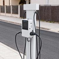 Nouvelle borne de recharge pour véhicules électriques en métal IP54, recharge rapide, solaire, murale, type 2, 22 kW, 32 A, station de recharge pour véhicules électriques