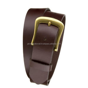 เข็มขัดลําลองหนังวัวเมล็ดเต็มที่ขายดีที่สุดสําหรับ unisex พร้อมหัวเข็มขัดทองเหลืองขาโลหะผสมที่มีสไตล์ในราคาขายส่งสั่งซื้อจํานวนมาก - Product Image 5