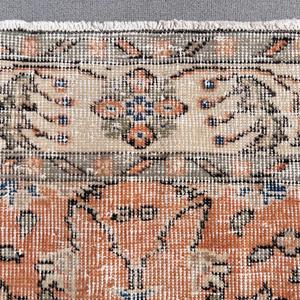 Tapis de 0,4 x 8,3 pieds, tapis turc vintage, tapis en laine orange - Product Image 5