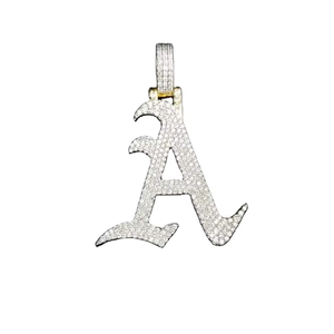 จี้เงินแท้ 925 ประดับเพชรโมอิสซาไนต์ทรงกลมเหลี่ยมเพชรแบบบริลเลียนท์ น้ำหนัก 1 ลิตร สไตล์ฮิปฮอป สำหรับผู้ชายและผู้หญิง - Product Image 3