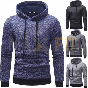 MAXFIT-Jersey de algodón 100% para hombre, ropa deportiva ajustada con Logo personalizado OEM, jersey de diferentes estilos, Sudadera con capucha - Product Image 3