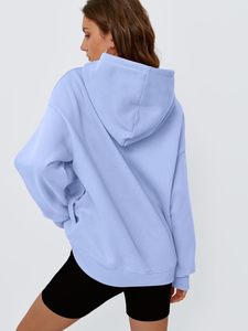 Sudadera con capucha de gran tamaño para mujer personalizada a la moda, ropa informal, el mejor Material usado, sudaderas con capucha de gran tamaño transpirables para mujer - Product Image 4