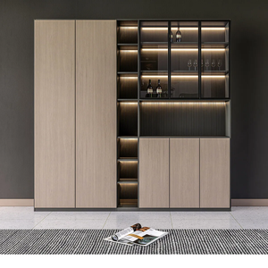 Meuble de rangement pour salle à manger en bois composite, vente en gros usine, options de marque privée, couleurs personnalisées et tarifs projet - Product Image 4