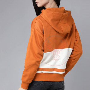 Sweat-shirts à capuche pour femmes à manches longues, design à capuche, logo sur le devant, 100% coton molletonné, tailles et couleurs personnalisées en gros - Product Image 3