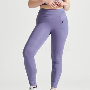Legging XL de cintura alta para mujer personalizado con el último diseño ligero Spandex Cierre de cintura elástica precio al por mayor - Product Image 3