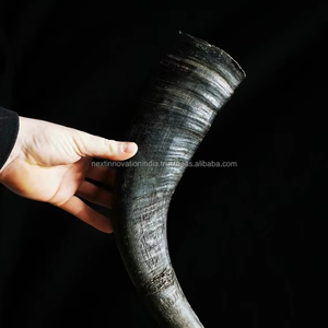 Fabriqué à la main artisanal raffiné étanche fée luxe européen chope poli naturel artisanat corne à boire pour les amateurs d'hydromel de bière - Product Image 2