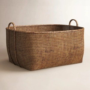 Rattan Decorative <b>Basket</b> Handmade Storage <b>Basket</b> Wholesale eco-friendly Made in Viet Nam - Product Image 1
