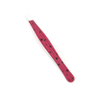 Pinzas Personalizadas de Acero Inoxidable con Punta Inclinada, Mini Pinzas Profesionales para Cejas con Etiqueta Privada Personalizada - Product Image 2