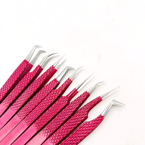 Pince à épiler à 90 degrés, volume de pointe en fibre, pince à épiler de haute qualité, extension de cils en métal - Product Image 2