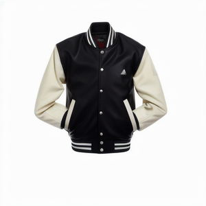 Venta al por mayor de chaqueta de béisbol con logotipo personalizado bordado Deportes suelta VARSITY CHAQUETA para los hombres - Product Image 6