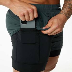 Moda verano Color sólido algodón poliéster pantalones cortos para hombres de alta calidad personalizado transpirable deportes Joggers Fitness hombres pantalones cortos - Product Image 5