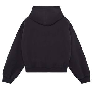 Boxy Fit Pullover Hoodies Sweatshirts Drop Shoulder Custom Design Streetwear Plain Cropped Cotton Hoodies Unisex - Product Image 5