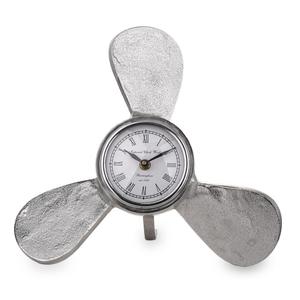 Cast Aluminium Propeller <b>Clock</b> Desk Tabletop Decorative <b>Clocks</b> Perfect For Office Modern Home Decoration - Product Image 3