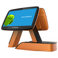 Terminal de commande de restaurant à prix d'usine Android POS pliable de bureau de 15.6 pouces avec écran tactile en verre pour point de vente