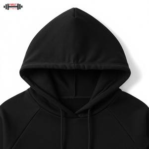 Custom Fashion Casual Sport Wear Oversized Winter Plain Dyed <b>Hoodie</b> <b>Shorts</b> <b>Men</b> <b>Set</b> Plus Size Tracksuits 300gsm <b>Hoodie</b> - Product Image 5