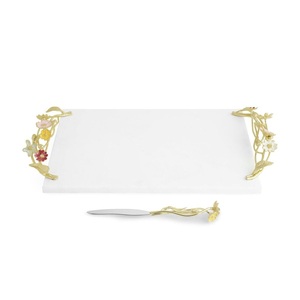 Bandeja cuadrada de acero para venta fresca, decoración del hogar, diseño de mango, cocina, almacenamiento de alimentos, tamaño personalizado, forma, Color - Product Image 3