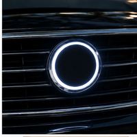 Emblème de calandre de voiture éclairé par LED, badge décoratif pour véhicule