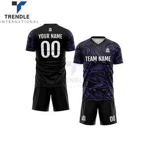 Maillot de football personnalisé pour adultes, nom d'équipe, numéro, logo personnalisés, unisexe, 100% polyester, imperméable, séchage rapide, uniforme de sport court - Product Image 2