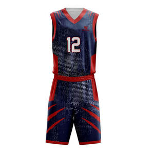 Vêtement de basket-ball sans manches pour hommes, fabrication directe d'usine, vente directe, été, imprimé, séchage rapide, respirant, 100% polyester - Product Image 1