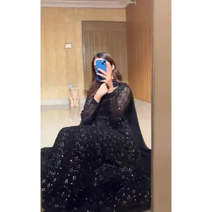 Traje Anarkali de Diseñador para Mujer con Bordado de Hilo y Lentejuelas - Product Image 5