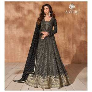 Excelente calidad Trending Heavy Real Georgette con hermoso bordado Salwar Suit Fabricante de Surat - Product Image 4